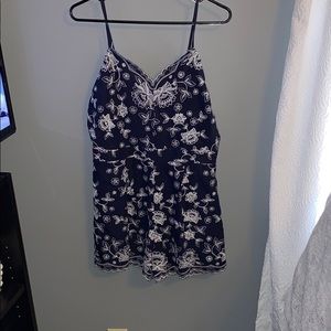 Navy blue romper